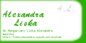 alexandra liska business card